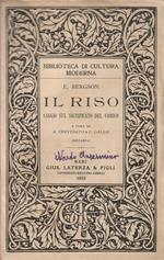 Il riso. Saggio sul significato del comico. A cura di A. Cervesato e Carmine Gallo