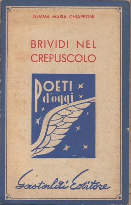 Brividi nel crepuscolo - Gemma Maria Chiapponi - copertina