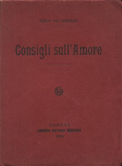 Consigli sull'Amore - Ninon de Lenclos - copertina