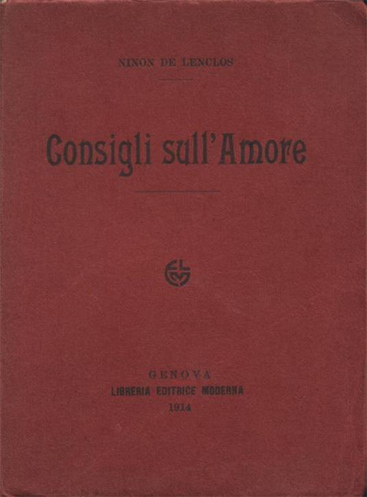 Consigli sull'Amore - Ninon de Lenclos - copertina