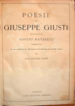 Poesie di Giuseppe Giusti illustrate da Adolfo Matarelli. Commentate da un condiscepolo dell'autore ed annotate di ricordi storici dal Prof. Giulio Cappi