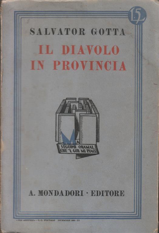 Il diavolo in provincia - Salvatore Gotta - copertina