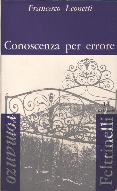 Conoscenza per errore. Romanzo - Francesco Leonetti - copertina