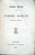 Poesie scelte edite ed inedite