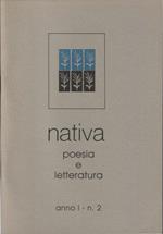Nativa. Poesia e letteratura. Anno I. N. 2, giugno 1985