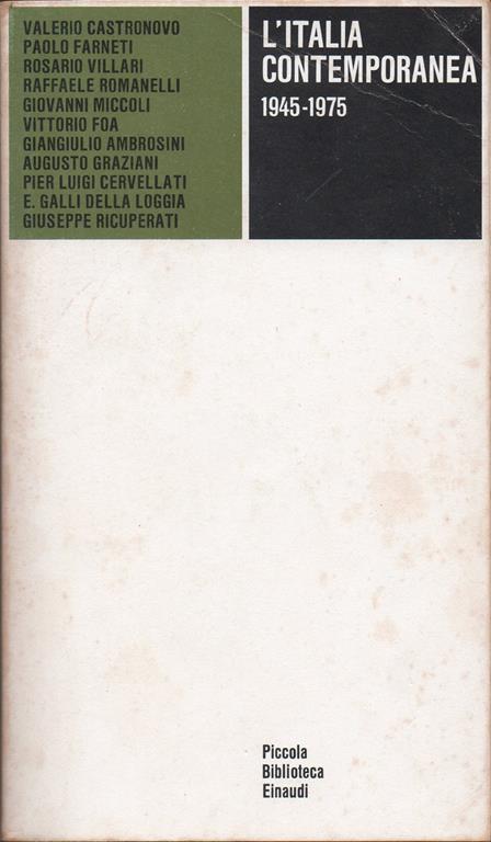L' Italia contemporanea (1945-1975) - copertina