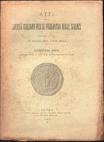 Atti della Società Italiana per il Progresso delle Scienze pubblicati per cura del Segretario Prof. Lucio Silla - Diciassettesima riunione Torino 15-22 Settembre 1928