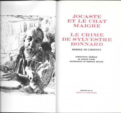 Jocaste et le chat maigre - Le crime de Sylvestre Bonnard - Anatole France - copertina