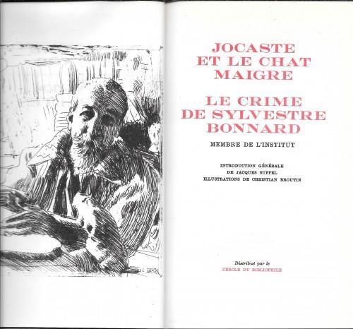 Jocaste et le chat maigre - Le crime de Sylvestre Bonnard - Anatole France - copertina