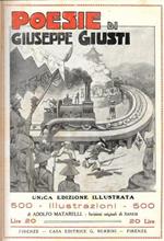 POESIE di Giuseppe Giusti illustrate da A. Materelli, commentate da un condiscepolo dell`autore ed annotate di ricordi storici dal prof. Giulio Cappi