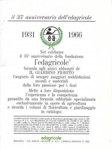 Il giardino fiorito 1966 - copertina
