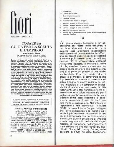 Fiori. Rivista mensile indipendente, anno 1967 - Stelvio Coggiatti - copertina