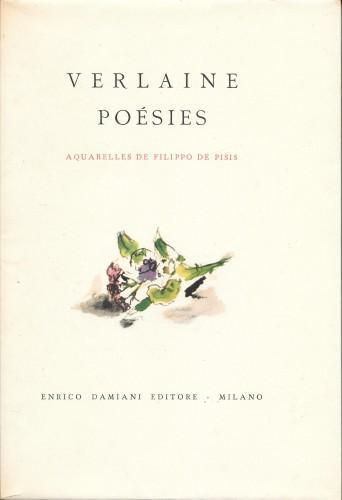 Poesies. Aquarelles de Filippo de Pisis - Paul Verlaine - copertina