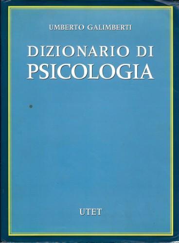 Dizionario di psicologia - Umberto Galimberti - copertina