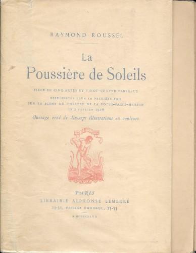 La Poussière de Soleils - Raymond Roussel - copertina