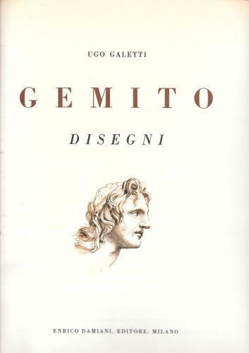 Gemito - Disegni - Ugo Galetti - copertina