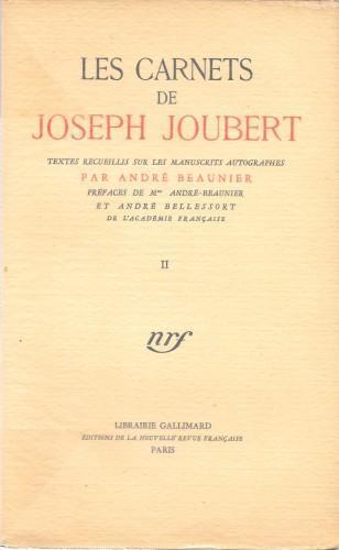Les carnets de Joseph Joubert, in 2 voll - Joseph Joubert - copertina