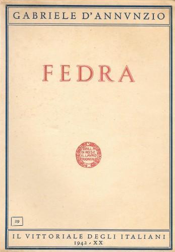 Fedra - Gabriele D'Annunzio - copertina