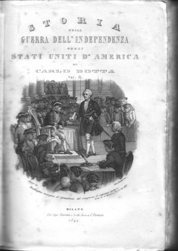 Storia della Guerra dell'Indipendenza degli Stati Uniti d'America, in 2 voll - Carlo Botta - copertina