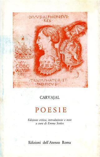 Poesie - Jacinto de Carvajal - copertina