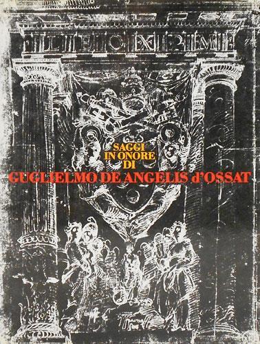 Saggi in onore di Guglielmo De Angelis d'Ossat - copertina