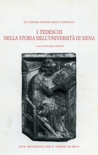 I tedeschi nella storia dell'Università di Siena - copertina