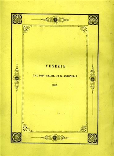 Memorie dell'I. R. Istituto Veneto di Scienze, Lettere ed Arti. Vol. X, Parte terza. Contiene: Turazza,Domenico, Di - copertina
