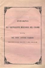 Intorno all'equivalente meccanico del calore