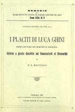 I placiti di Luca Ghini intorno a piante descritte nei Commentarii al Dioscoride di P. A. Mattioli