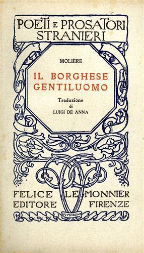Il borghese gentiluomo - Molière - copertina