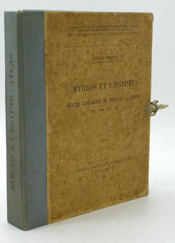 Byblos et l'Egypte. Quatre campagnes de fouilles à Gebeil 1921 1922 1923 1924. Atlas