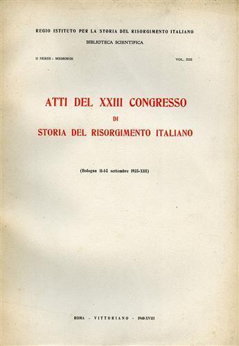 Storia del Risorgimento Italiano - copertina