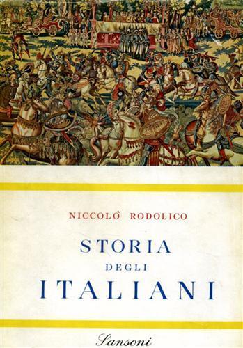 Storia degli italiani - Niccolò Rodolico - copertina