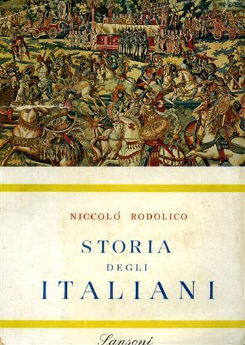 Storia degli italiani - Niccolò Rodolico - copertina