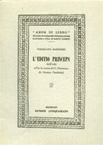 L' Editio princeps dell'ode 