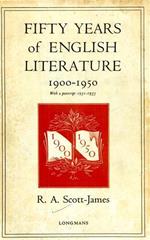 Fifty years of english literature 1900. 1950 with a postscript 1951. 1955