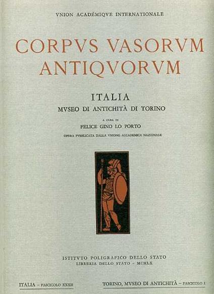 Corpus Vasorum Antiquorum. Museo di Antichità di Torino - copertina