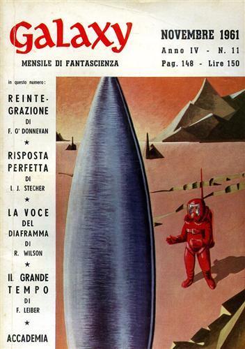 Galaxy, 11, 1961. Racconti - copertina