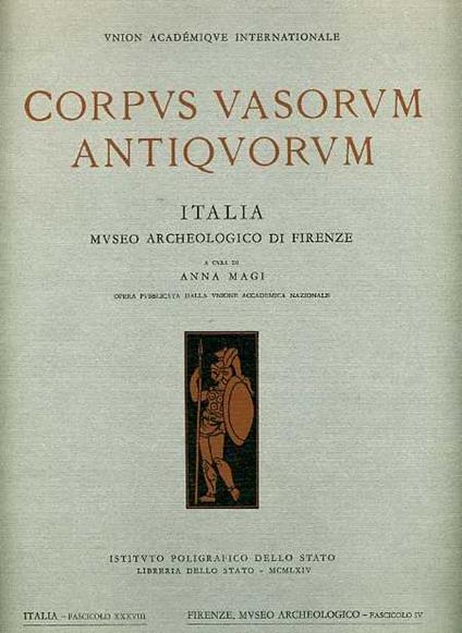 Corpus vasorum antiquorum. Museo Archeologico di Firenze - copertina