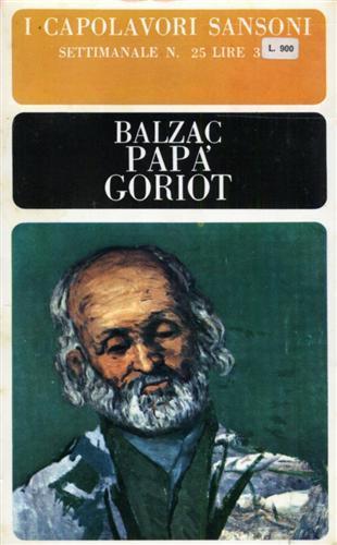 Papà Goriot - Honoré de Balzac - copertina