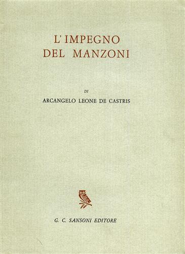 L' Impegno del Manzoni - Arcangelo Leone De Castris - copertina