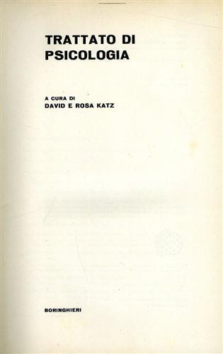 Trattato di Psicologia - copertina