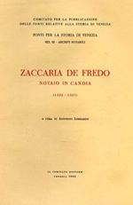 Zaccaria de Fredo notaio in Candia 1352 - 1357