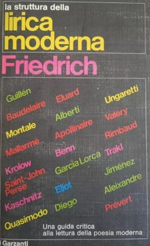 La struttura della lirica moderna. Dalla metà del XIX alla metà del XX secolo