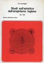 Studi sull'estetica dell'empirismo inglese 1931 - 1965