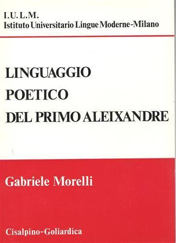 Linguaggio poetico del primo Aleixandre - Gabriele Morelli - copertina