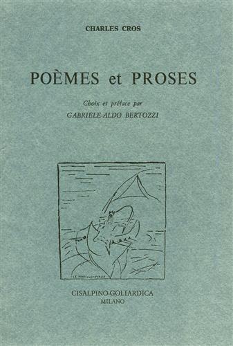 Poémes et proses - Charles Cros - copertina