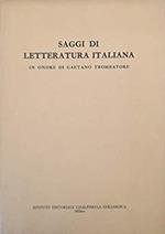 Saggi di Letteratura italiana in onore di Gaetano Trombatore