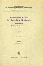 Griechische Papyri der Sammlung Gradenwitz ( P. Gradenwitz )