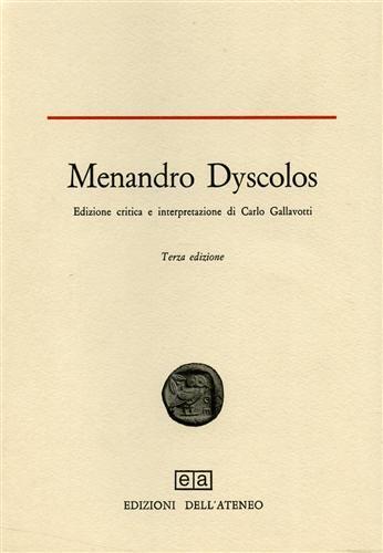 Dyscolos - Menandro - copertina